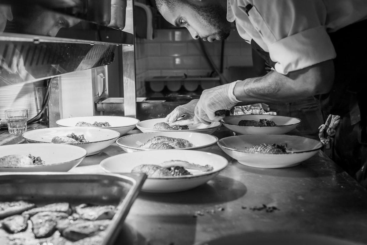 Päringar av mat och dryck för gourmetupplevelse